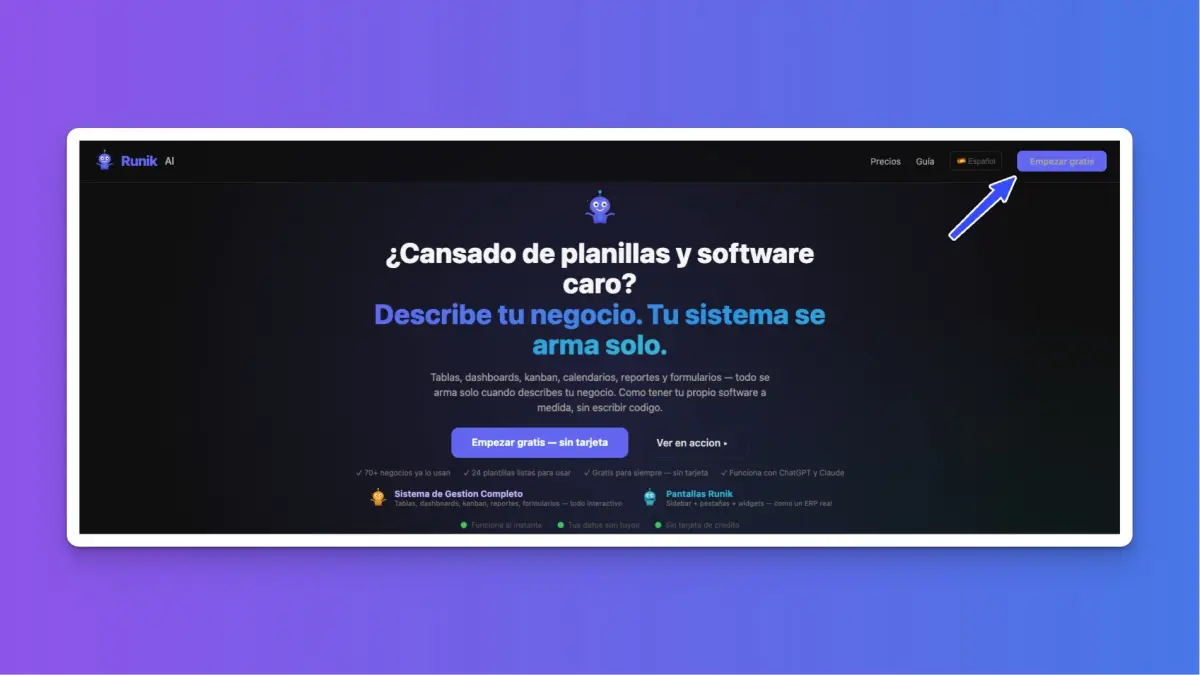 Landing — Empezar gratis
