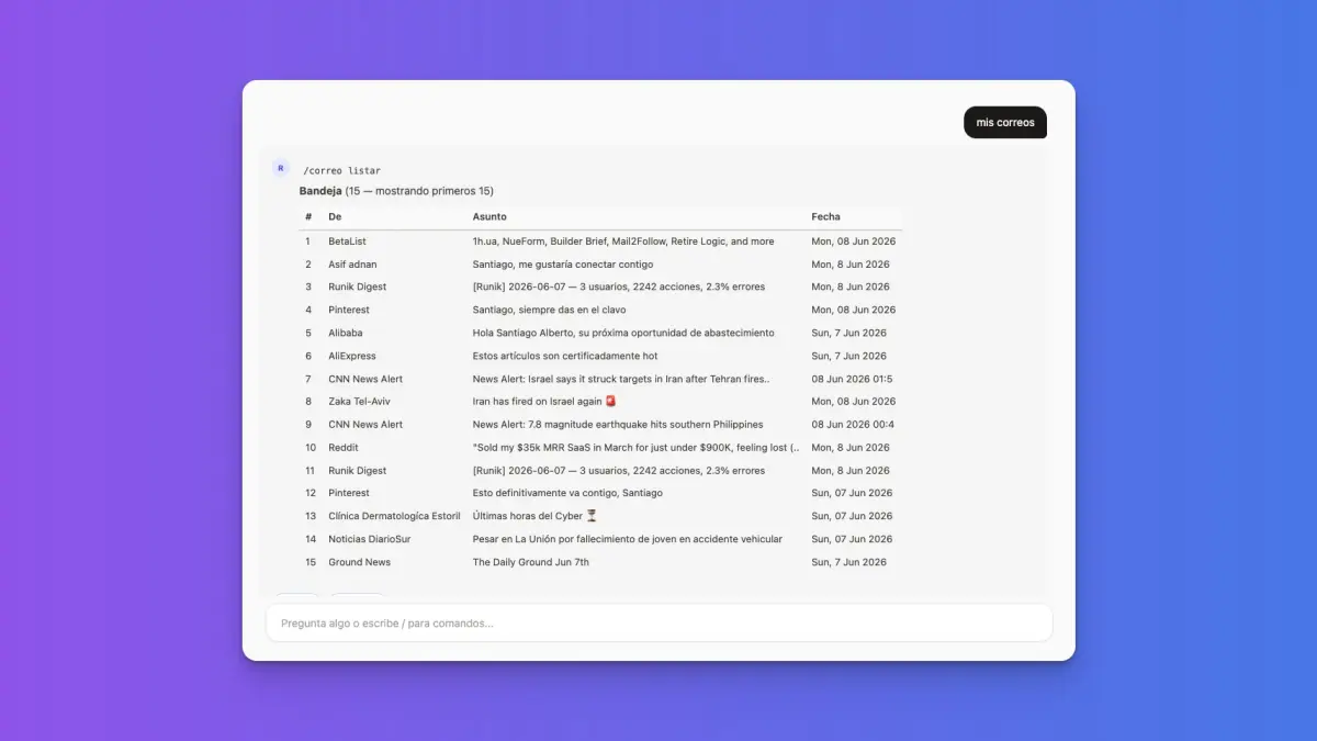 Bandeja de correo Gmail