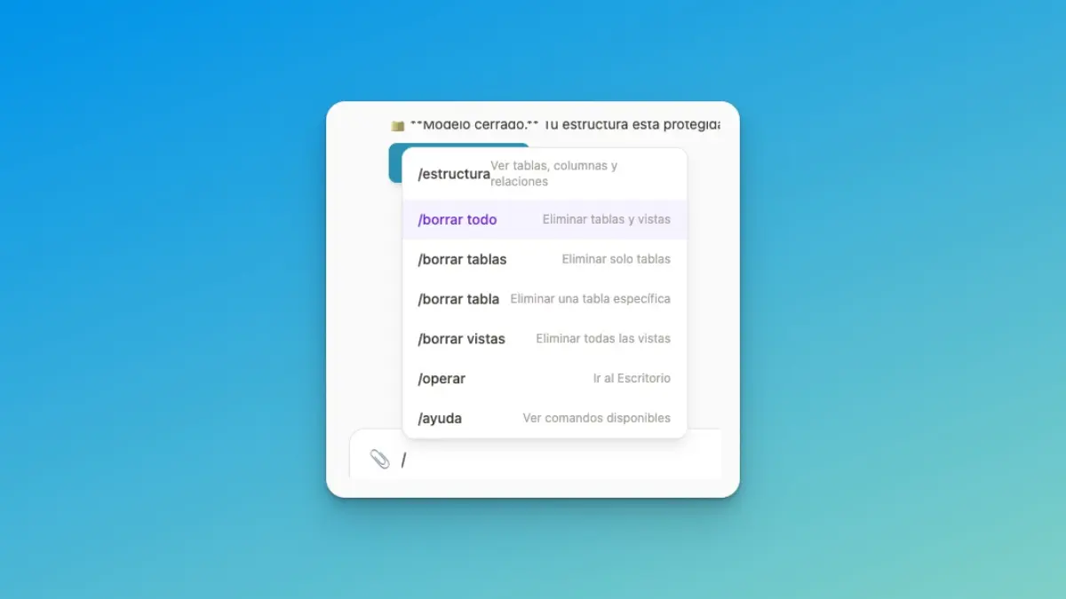Comandos Modelador